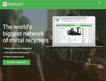 Tablet Screenshot of metalface.com